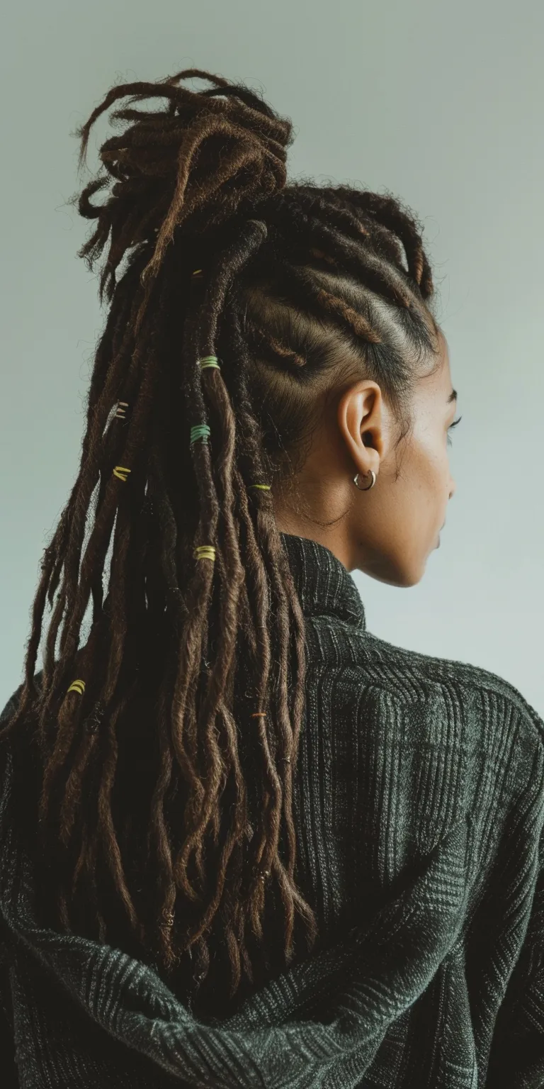 simple dreadlocks hairstyles Hair twists, Dreadlocks, Crochet braids, Boho Layered hair