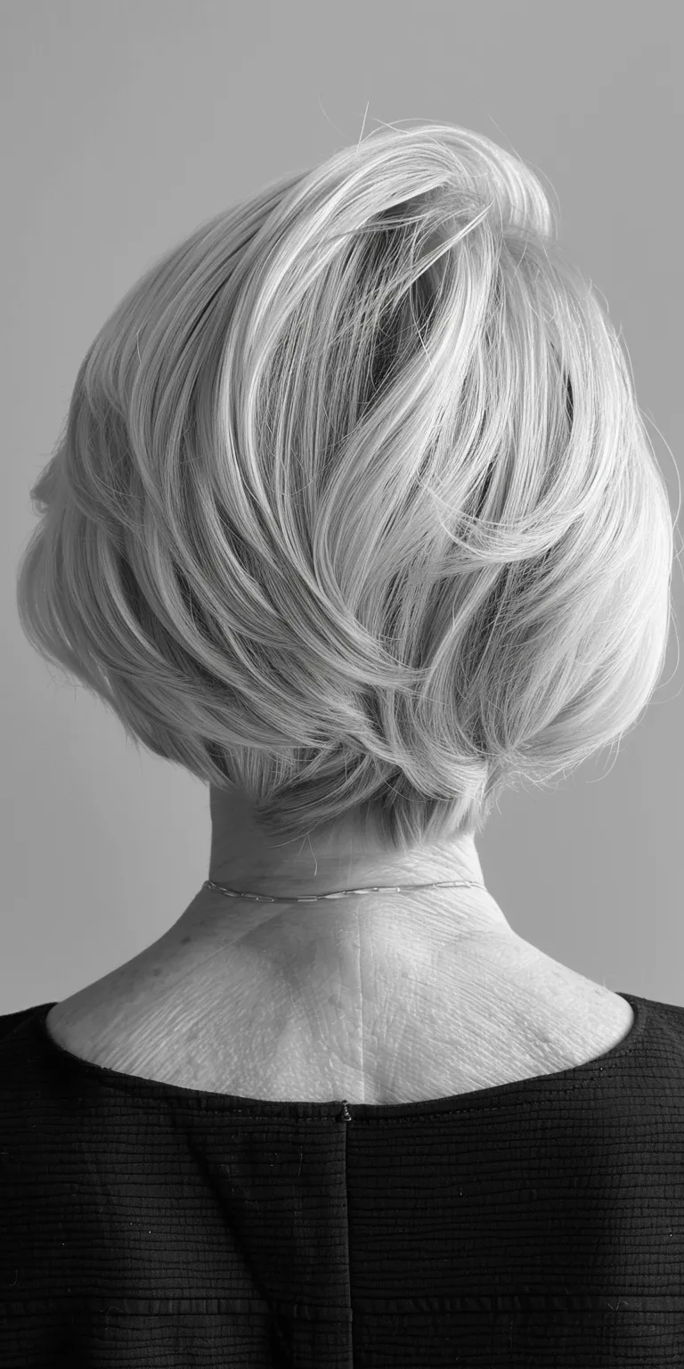 short hairstyles for thin hair Asymmetric cut, Chignon, Short brush Pixie Updo