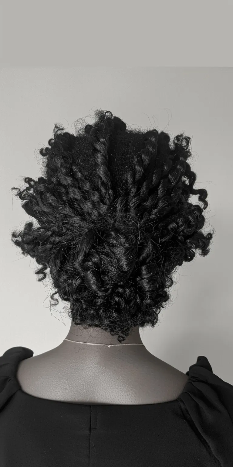 natural hair styles Kinky hair, Digital perm, Afro puffs, Ringlets, Finger wave