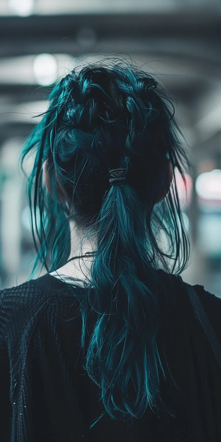 emo hairstyle Japanese women's hairstyles, Updo, Mermaid hair, Layered Dreadlocks