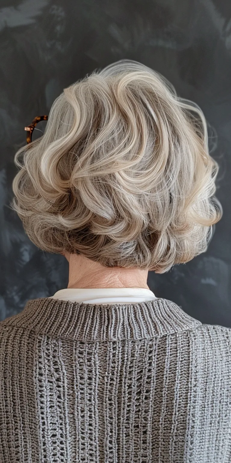 hairstyles for over 50 with glasses Digital perm, Updo, Layered hair, Asymmetric cut, Short brush cut