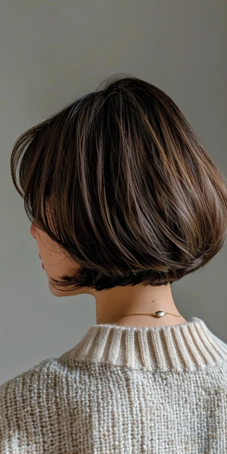 medium short haircuts for women Asymmetric cut, Short brush Butterfly haircut, Bob Layered hair