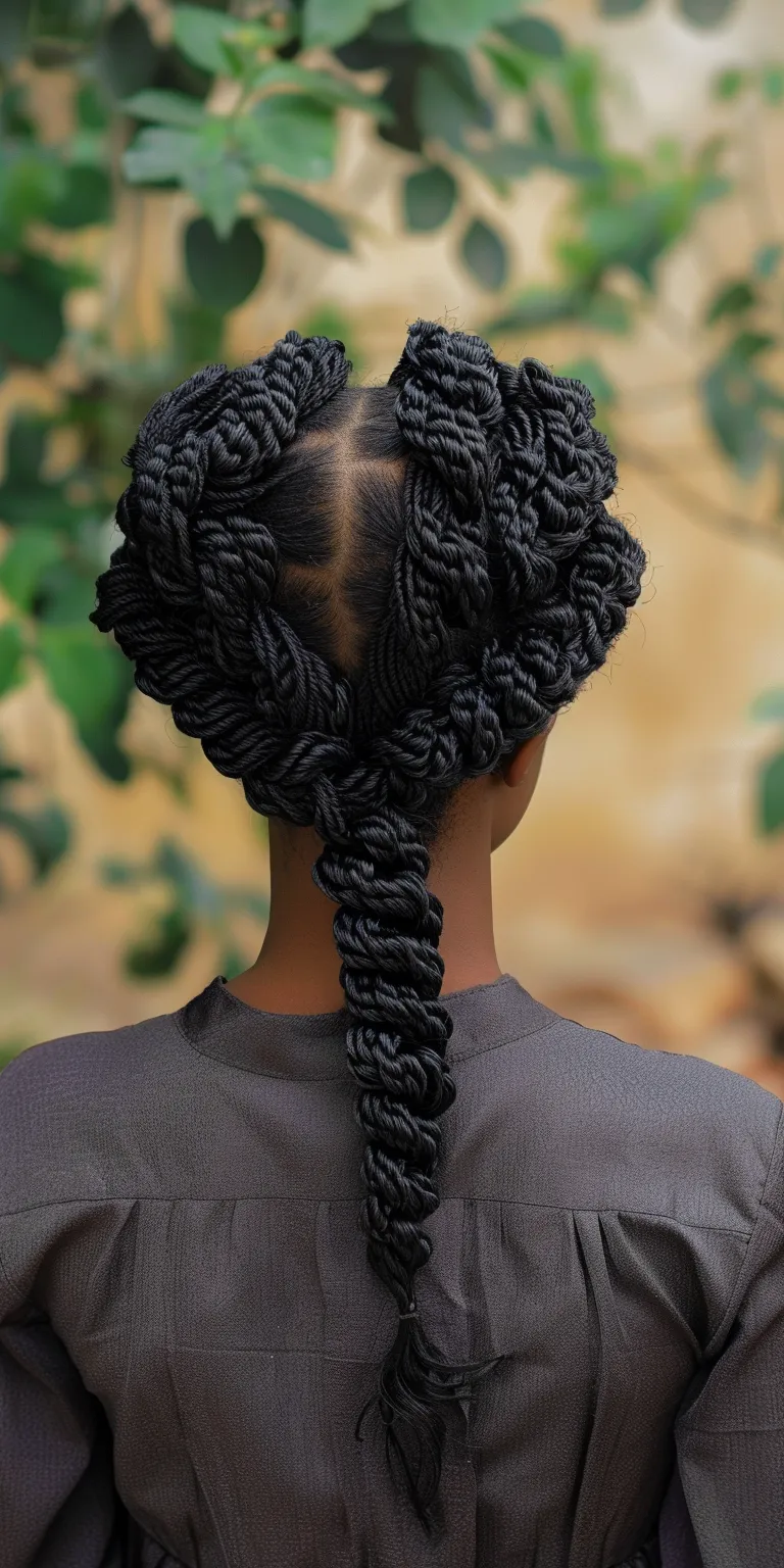 crochet braids hairstyles Hair twists, Cornrows, French twist, Waterfall braids, Digital perm