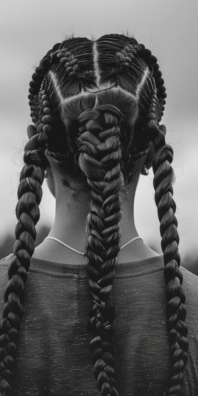 thick braids Hair twists, Waterfall braids, Braid, French braid, Boho