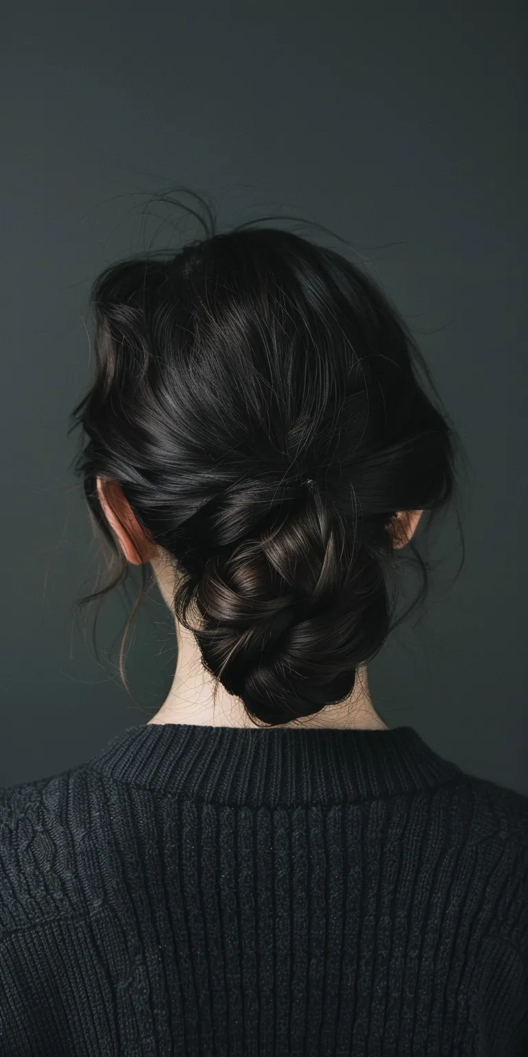 difference hair styles Chignon, Milkmaid braid, Updo, French twist