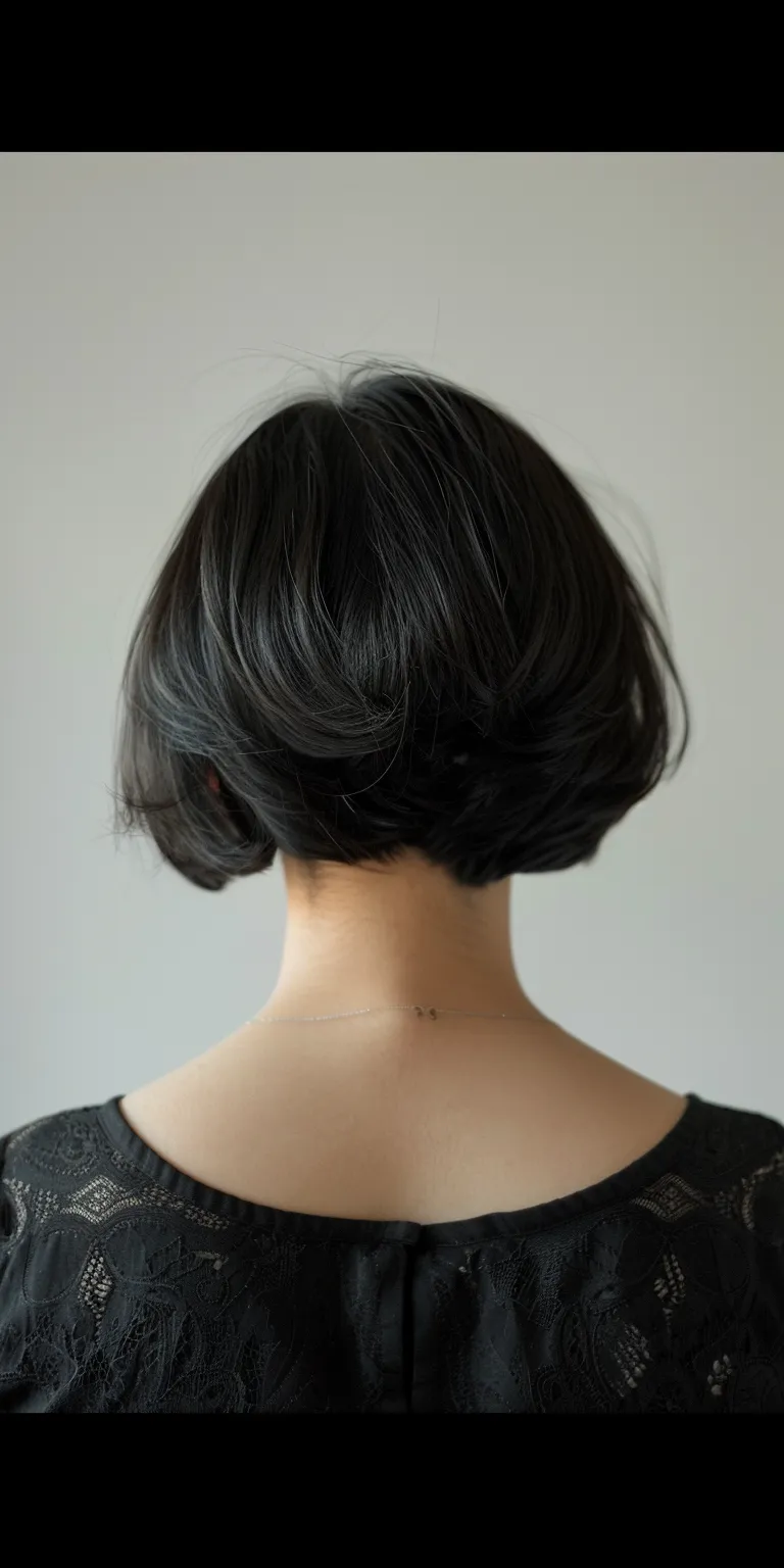 haircuts for receding hairline Asymmetric cut, Finger wave, Japanese women's hairstyles, Chignon, Bob cut