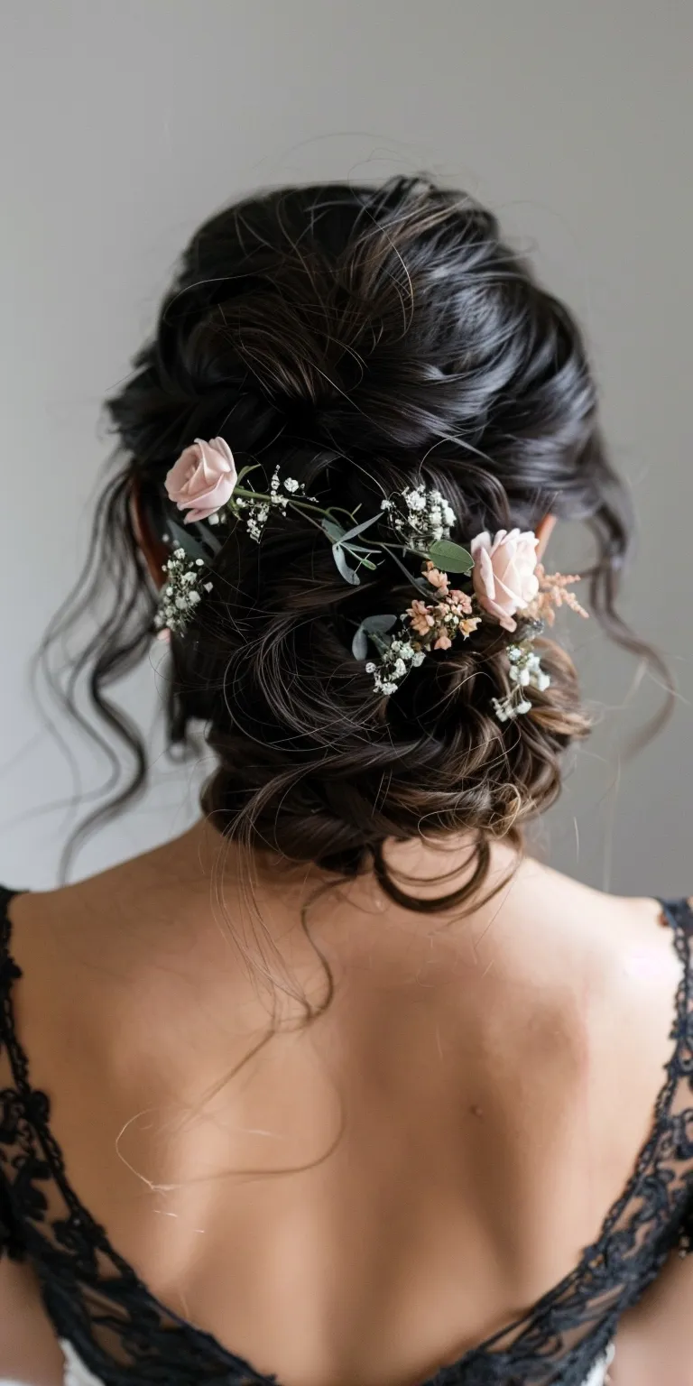 wedding hairstyles for bridesmaids Updo, Milkmaid braid, Boho braids, Chignon, Waterfall braids