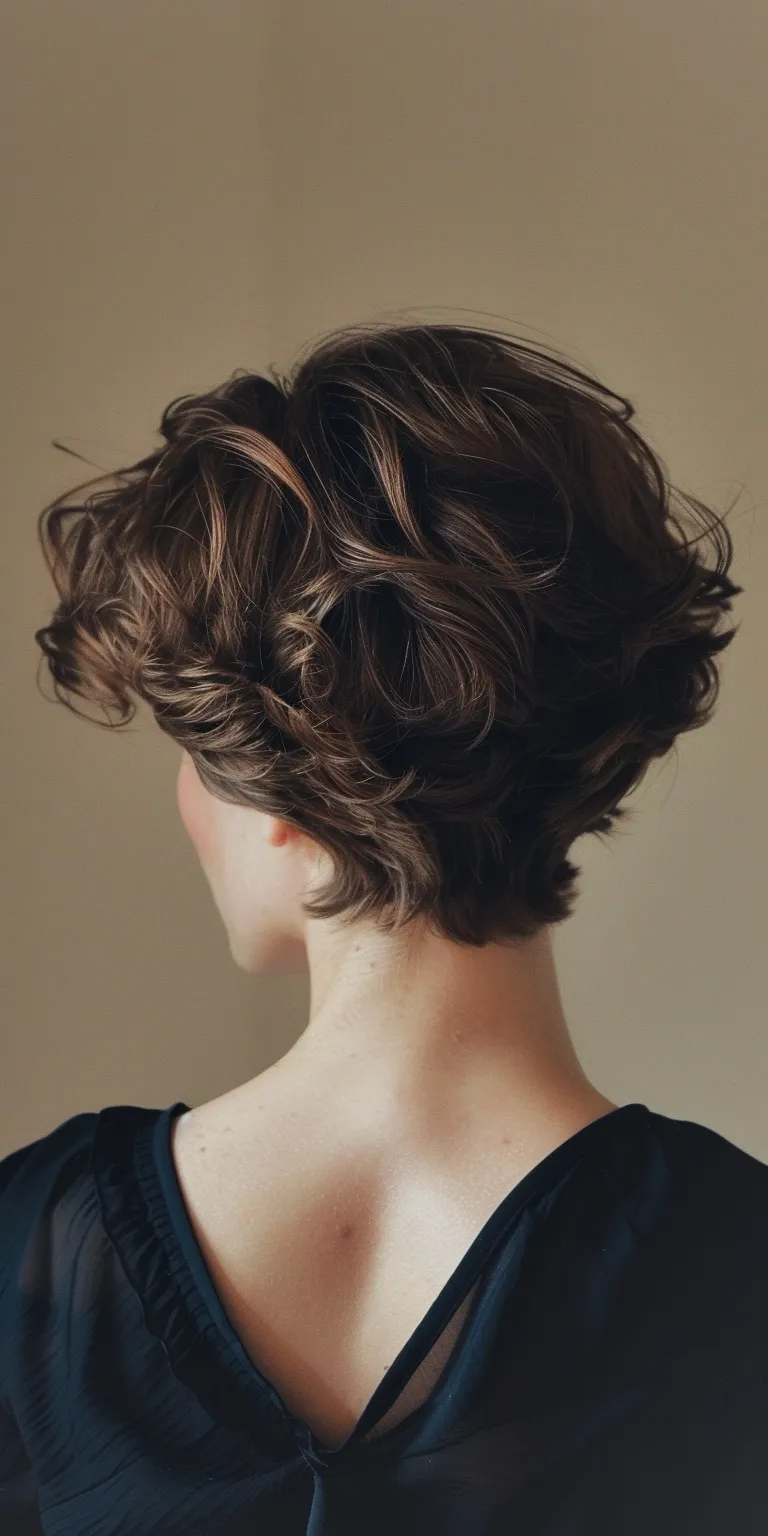 short hairstyles for fat faces and double chins Updo, Chignon, Milkmaid braid, Finger wave, Digital perm