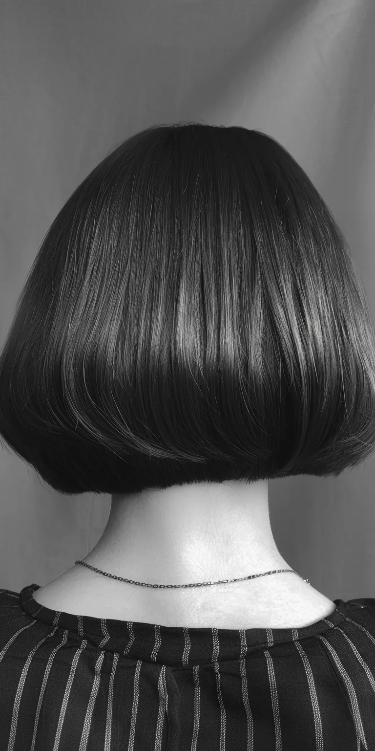 chin length bob Asymmetric cut, Chignon, Bob Bouffant, Pompadour