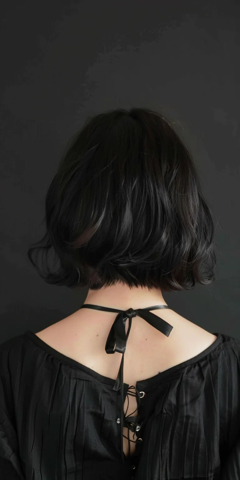 below shoulder length haircuts Asymmetric cut, Butterfly haircut, Bob Layered hair, Pixie cut