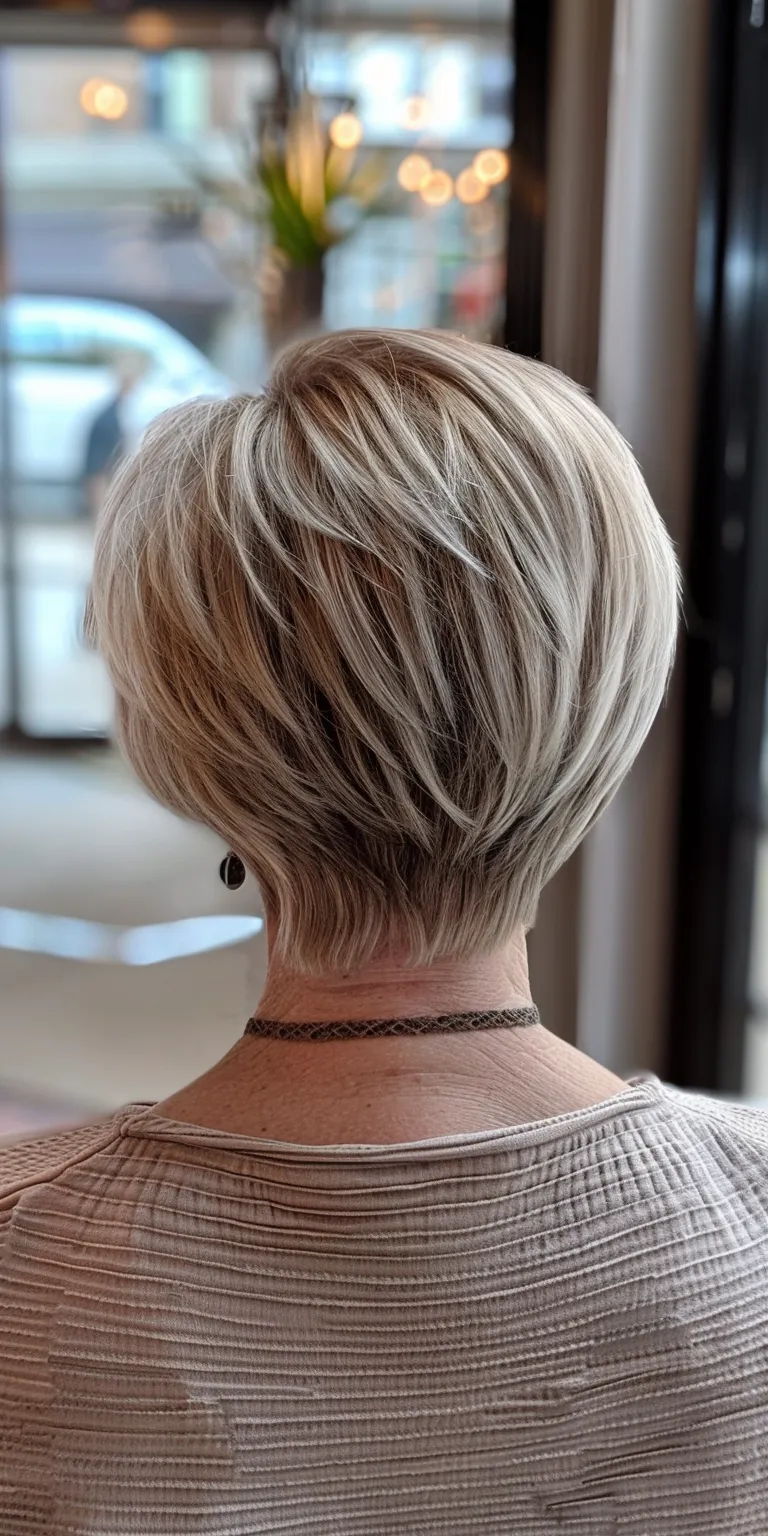 short haircuts for older women Short brush cut, Asymmetric Pixie Professional Butterfly haircut