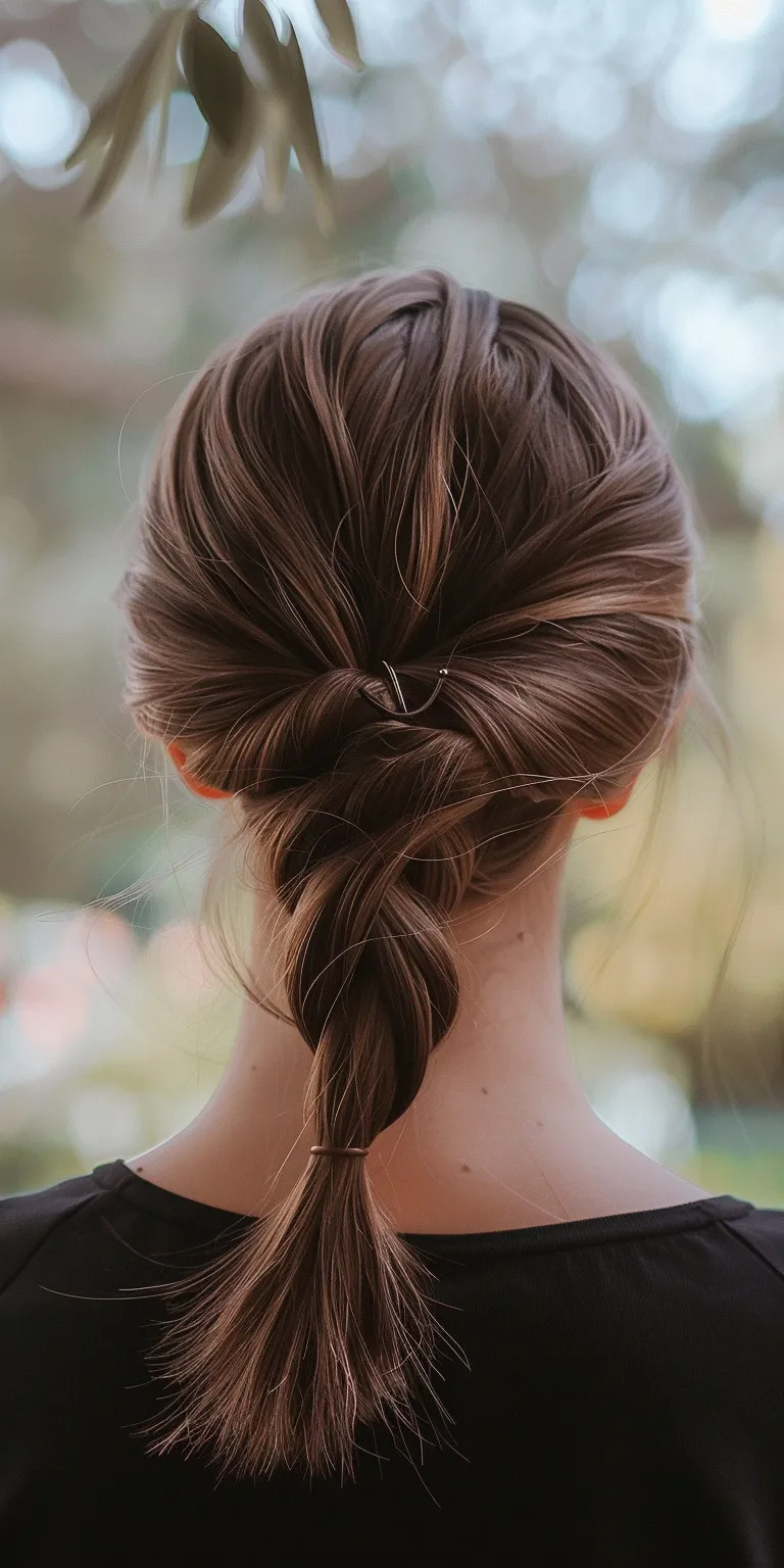 claw clip hairstyles Chignon, Updo, Braid, French braid, twist