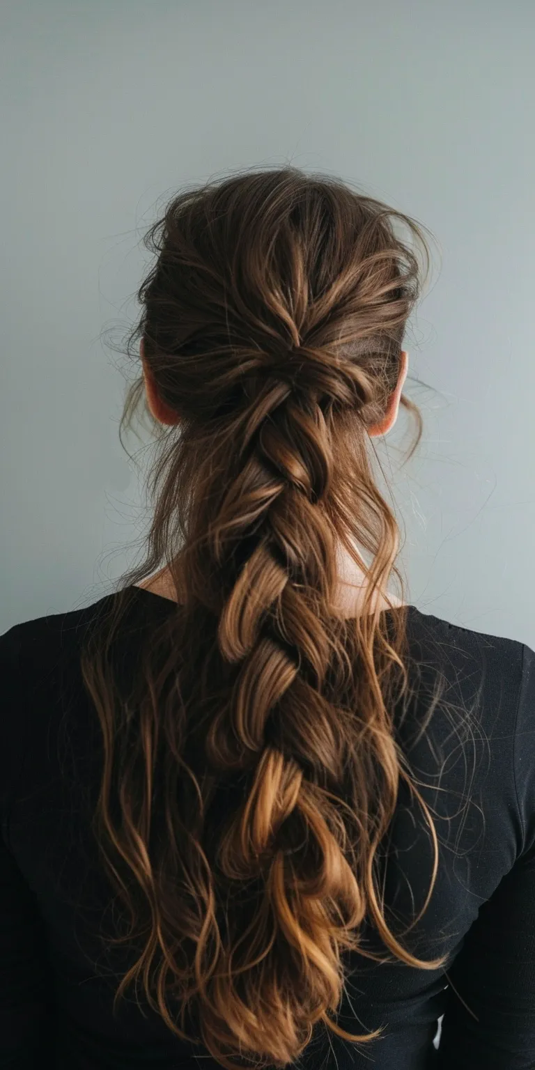 hairstyles for thick frizzy hair French braid, Chignon, twist, Waterfall braids, Updo