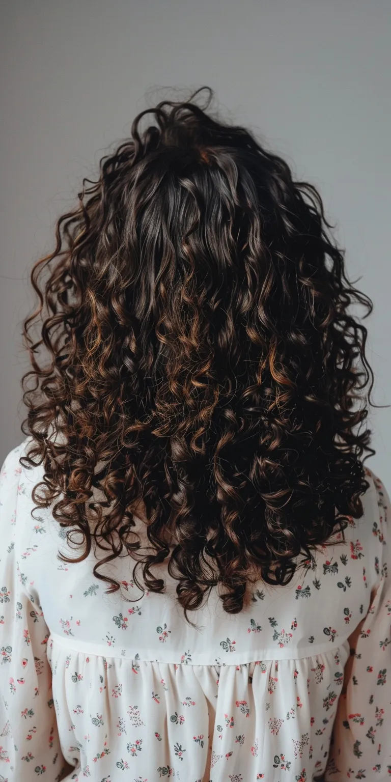 hairstyles for curly hair Digital perm, Ringlets, Curly hair, Layered Kiss curl