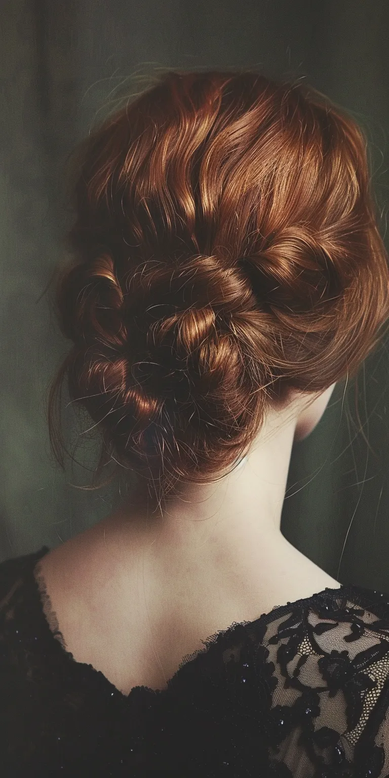 ball hairstyles Chignon, Updo, Milkmaid braid, French Braid