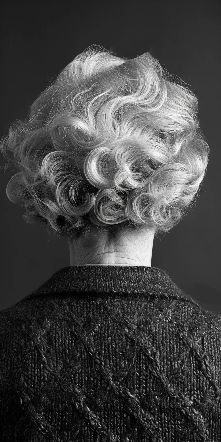 old lady hairstyles Finger wave, Digital perm, Asymmetric cut, Bouffant, Chignon