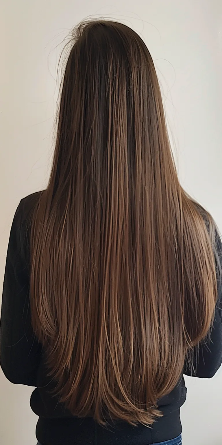 haircuts for long thin hair Layered hair, Long Asymmetric cut, Extensions, Fringe