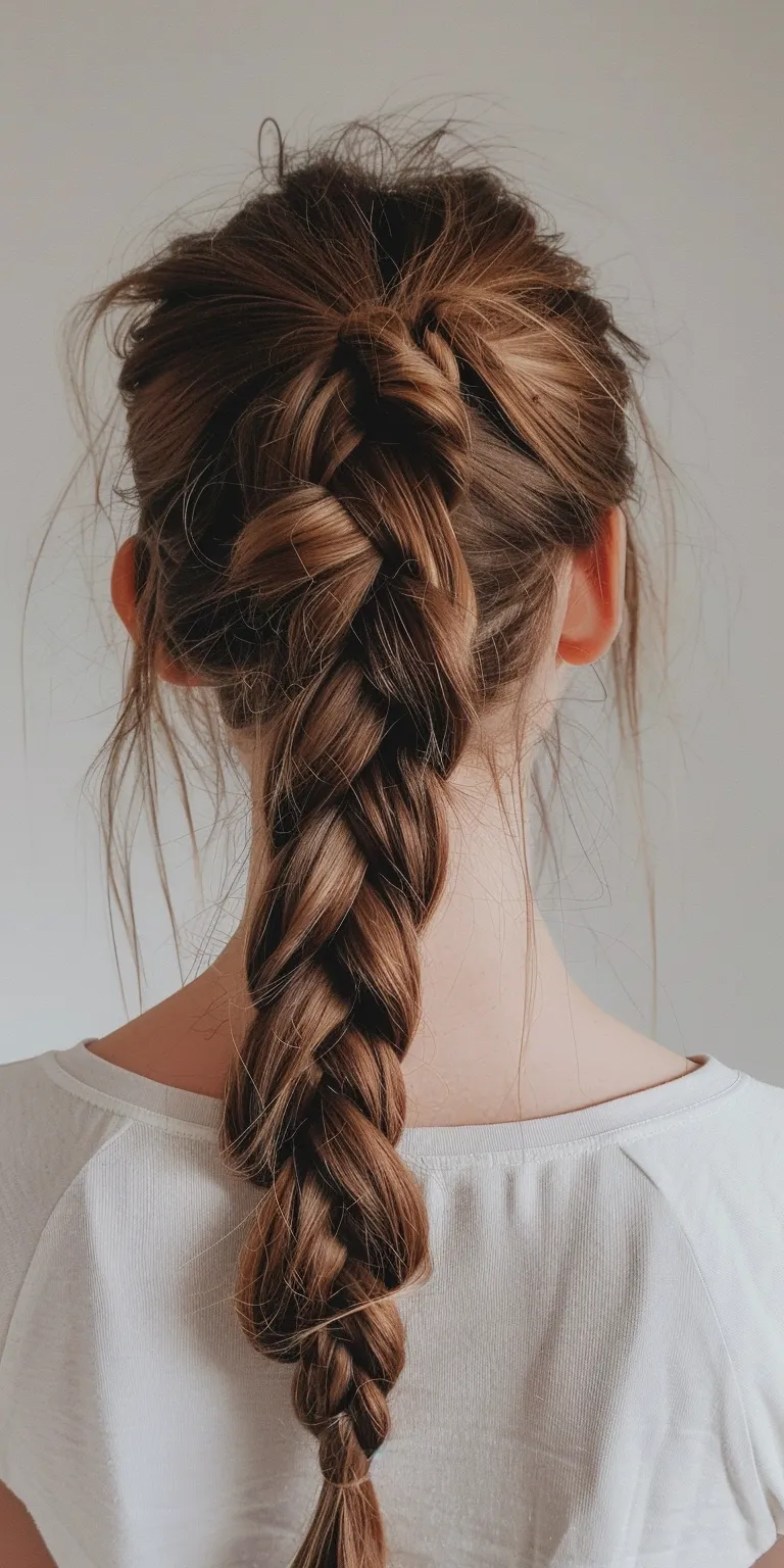 braid ponytail hairstyles Waterfall braids, French braid, Braid, Boho Milkmaid