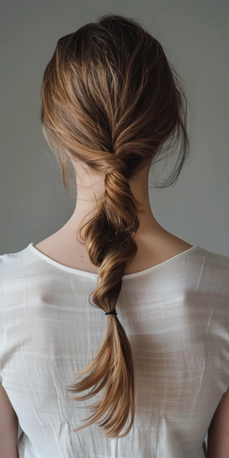 easy ponytail hairstyles French braid, Braid, Waterfall braids, Milkmaid twist