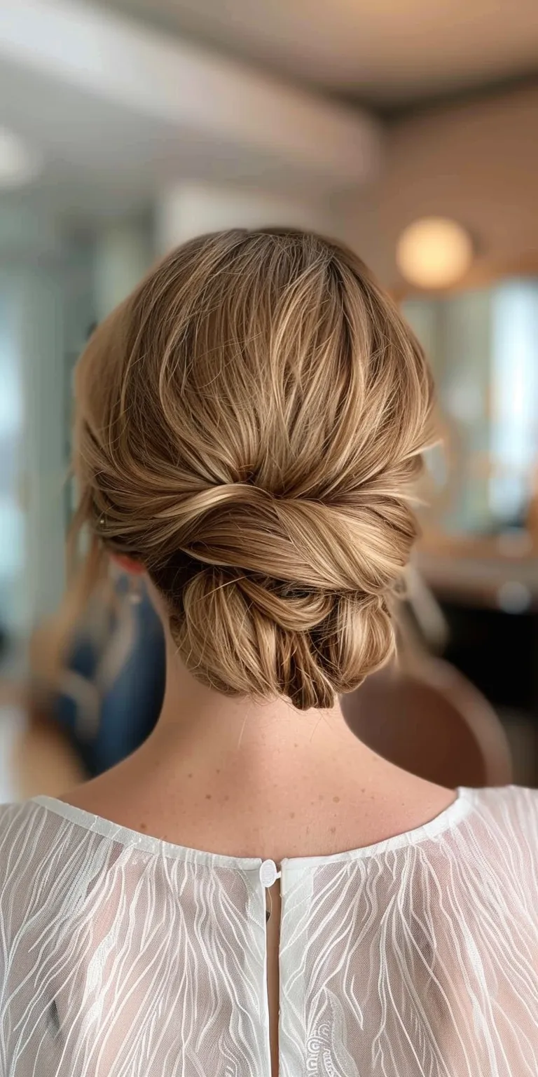 wedding hairstyles for bridesmaids Updo, French twist, Ballerina bun, Chignon, Milkmaid braid