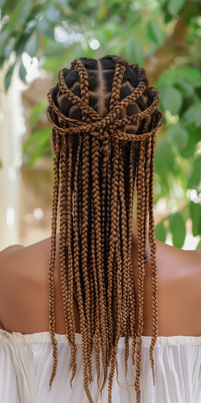 brown box braids Hair twists, Boho braids, Crochet Waterfall Dreadlocks