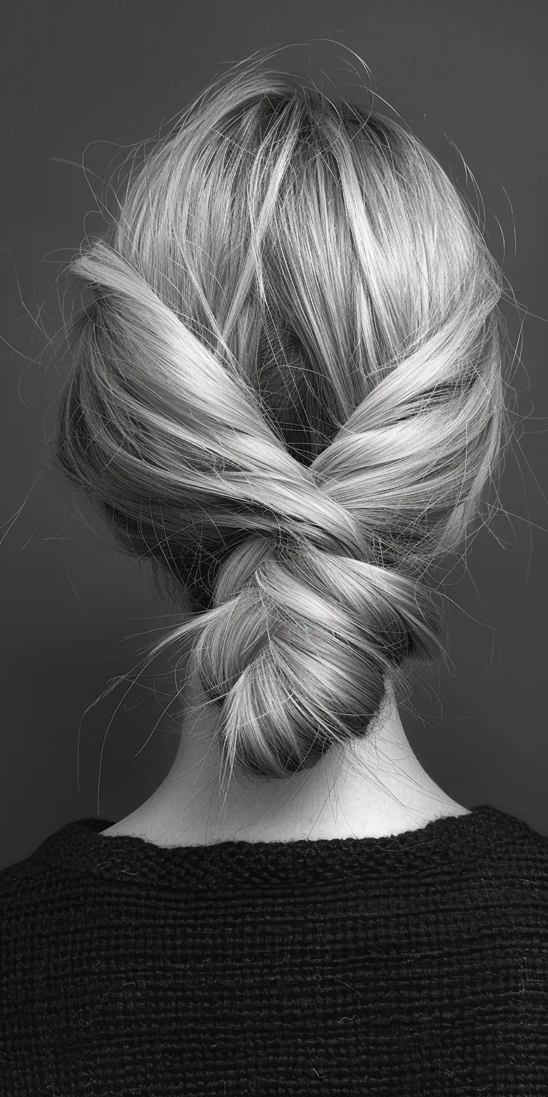 hairstyles for women over 40 Chignon, French twist, Updo, braid, Hair twists