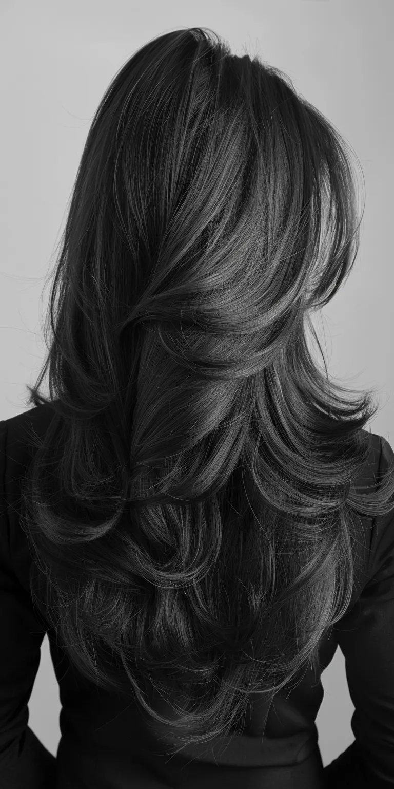 front layered haircuts for long hair Layered hair, Asymmetric cut, Ringlets, Feathered Chignon