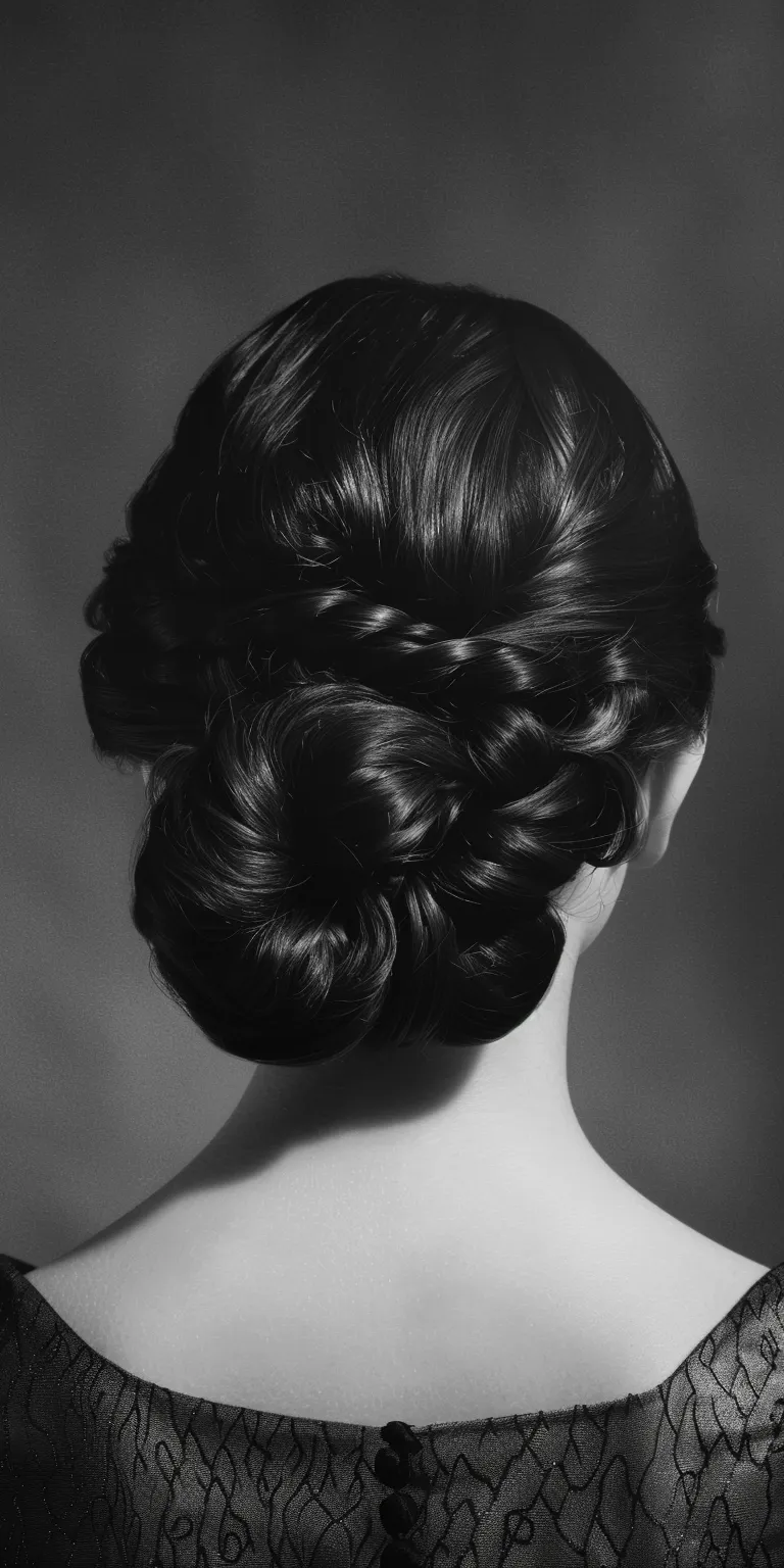 ball hairstyles Chignon, Updo, Finger wave, Milkmaid braid, French twist