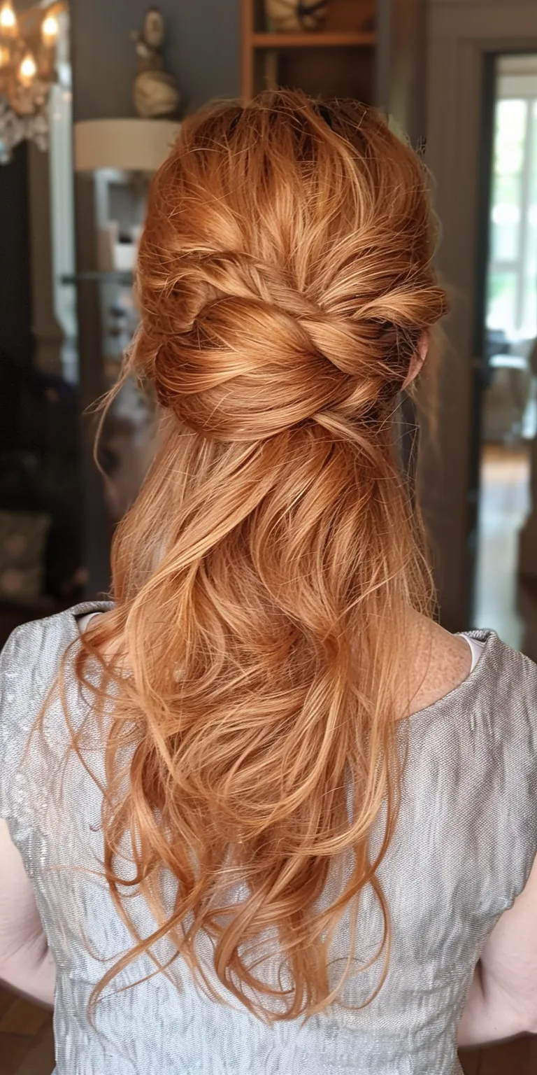 hair styles over 50 Updo, French braid, Waterfall braids, twist, Ballerina bun