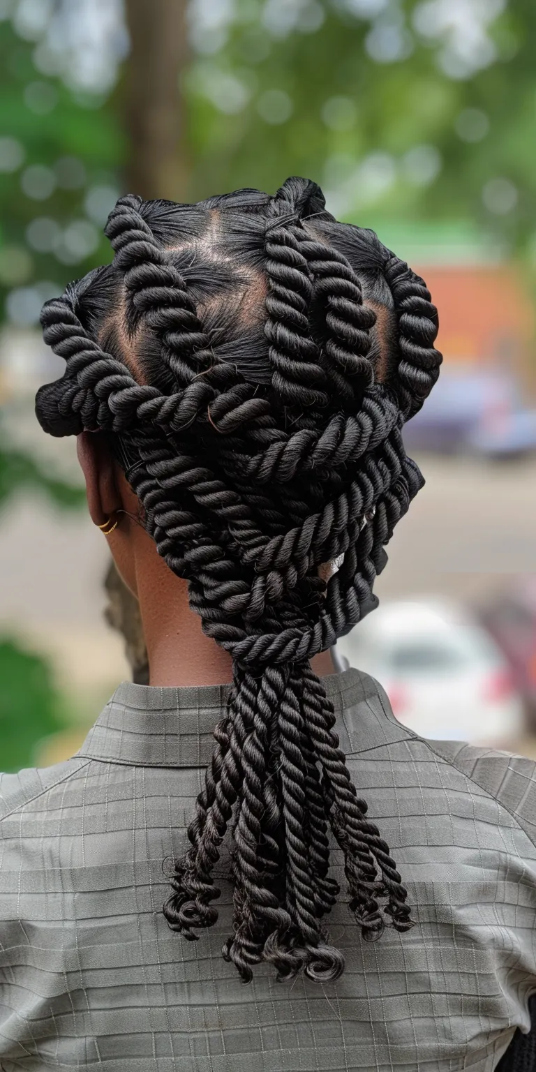 senegalese twist French twist, Hair twists, Crochet braids, Waterfall Finger wave