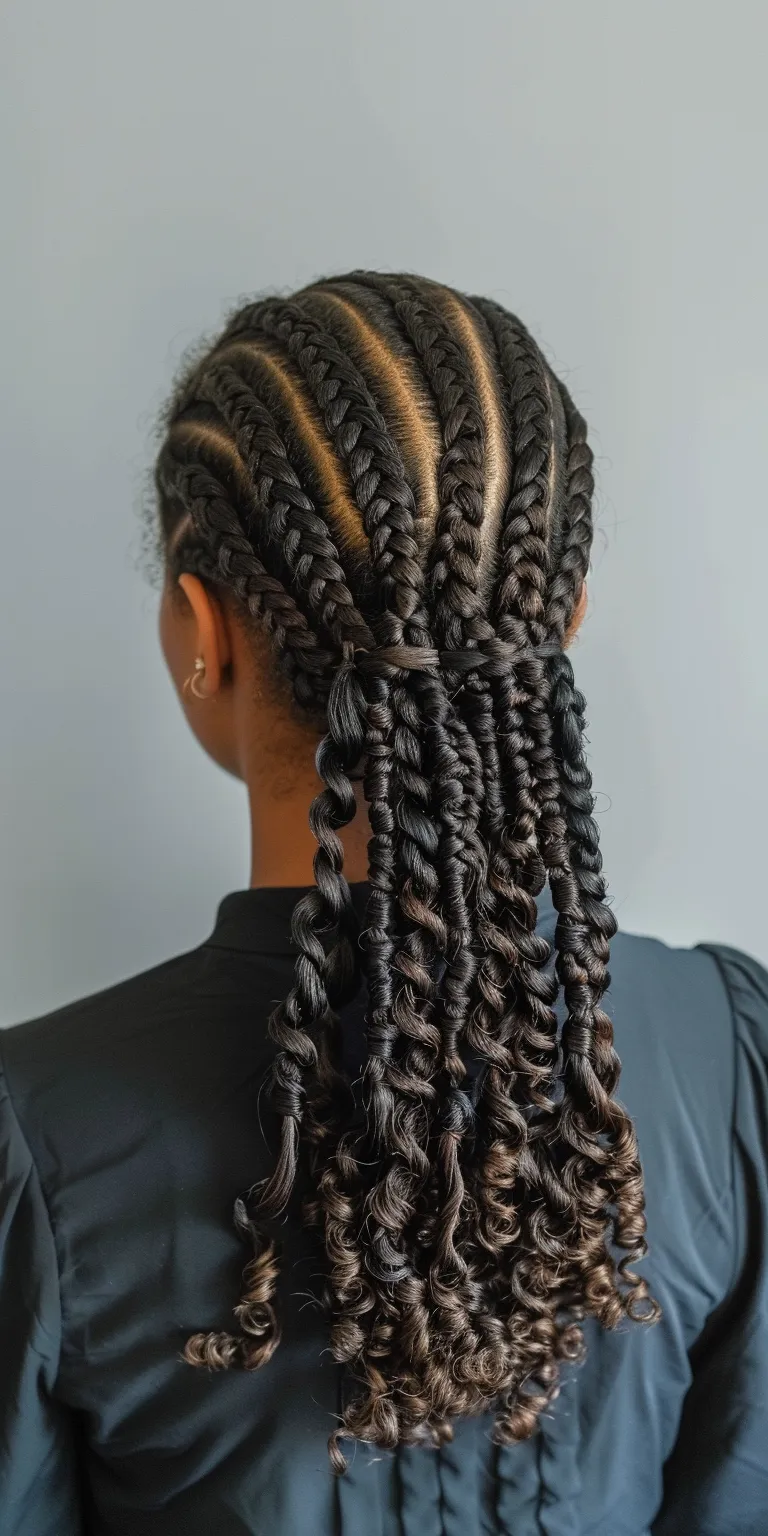 shoulder length braids Hair twists, Crochet braids, Waterfall French twist, Boho