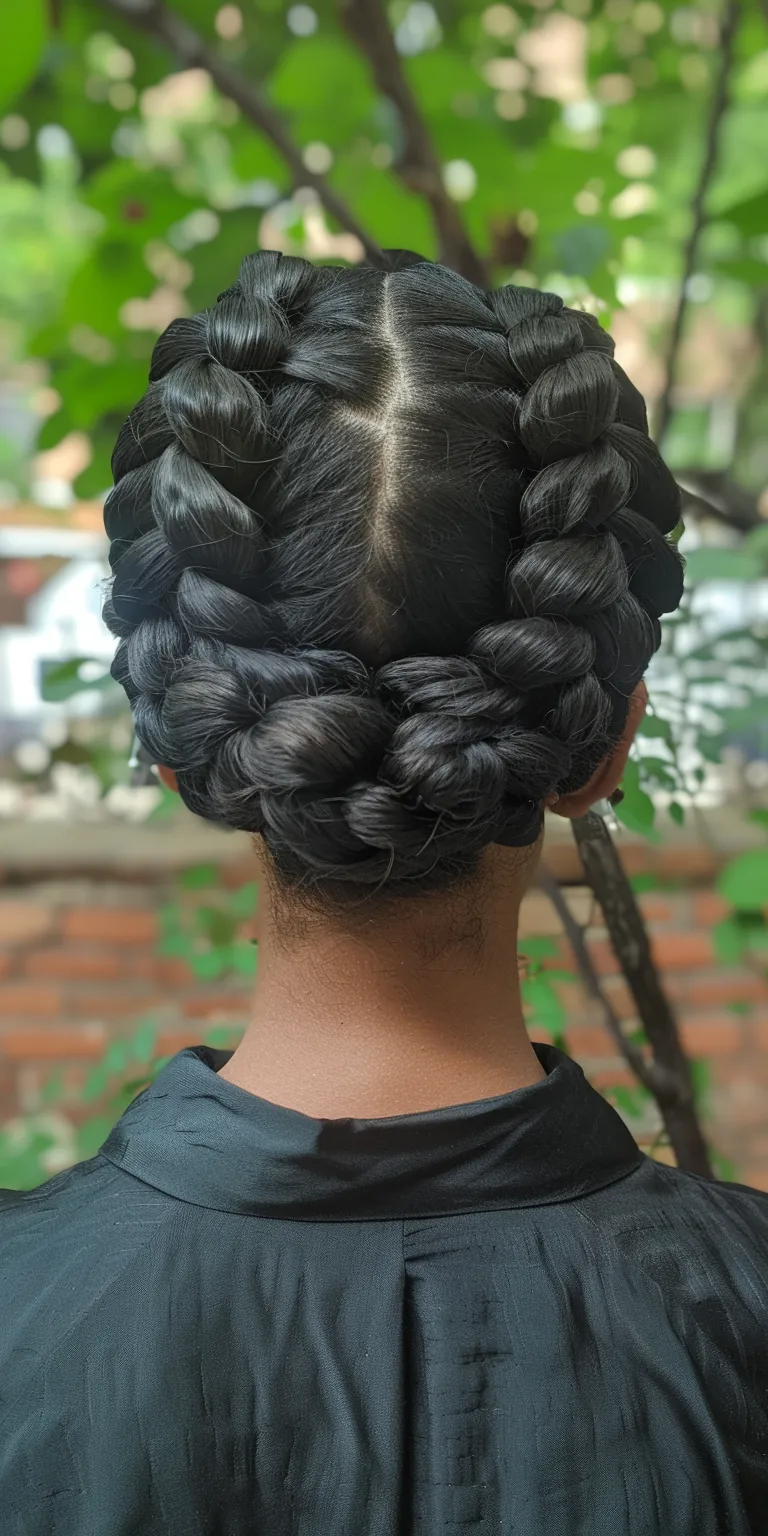 halo braid Waterfall braids, Milkmaid braid, French twist, Updo