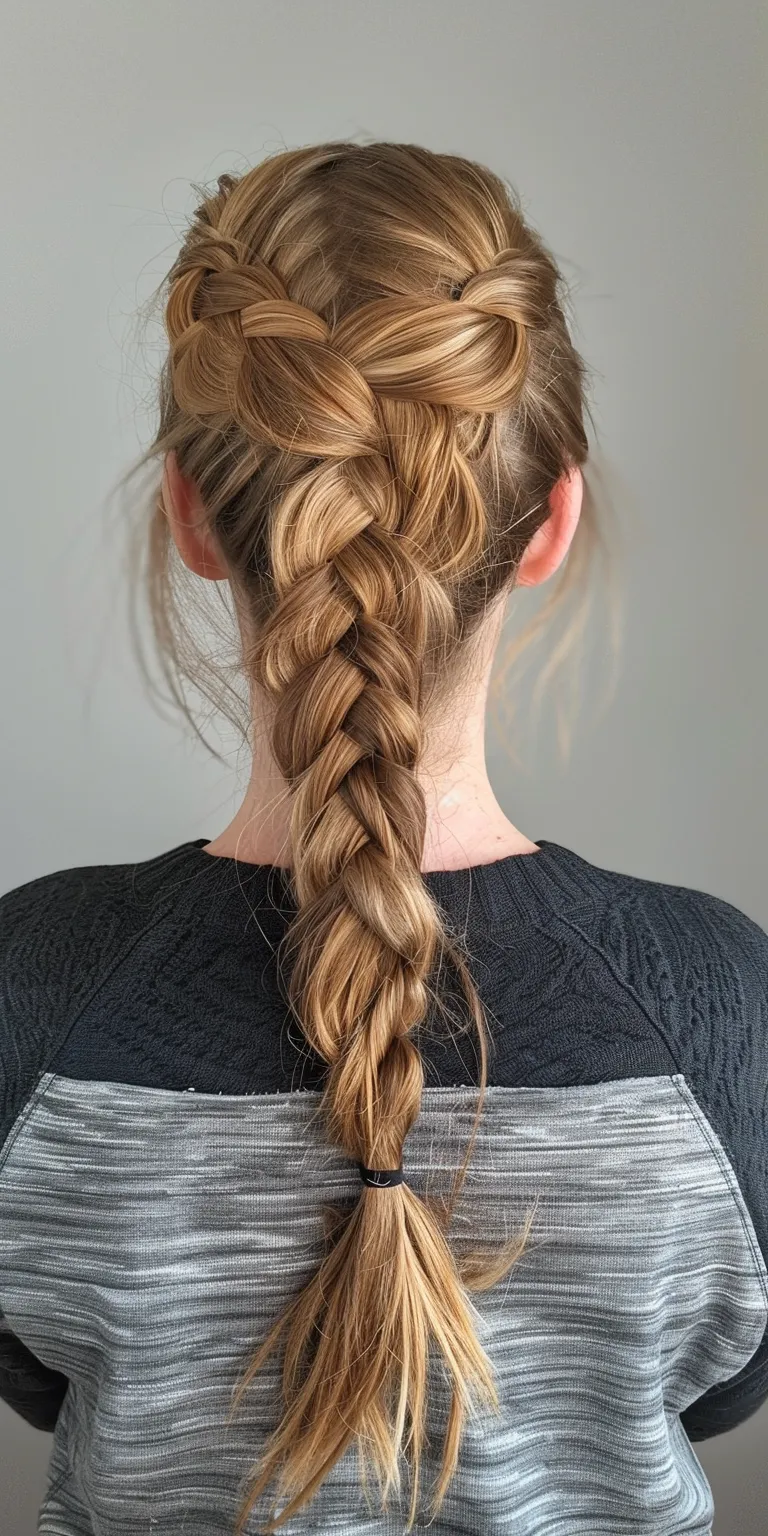 simple braid hairstyles French braid, Waterfall braids, Braid, twist, Milkmaid