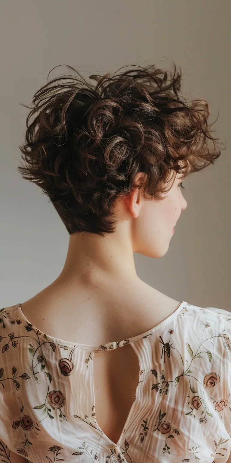 short shag hairstyles Digital perm, Milkmaid braid, Historical Christian hairstyles, Updo, Asymmetric cut