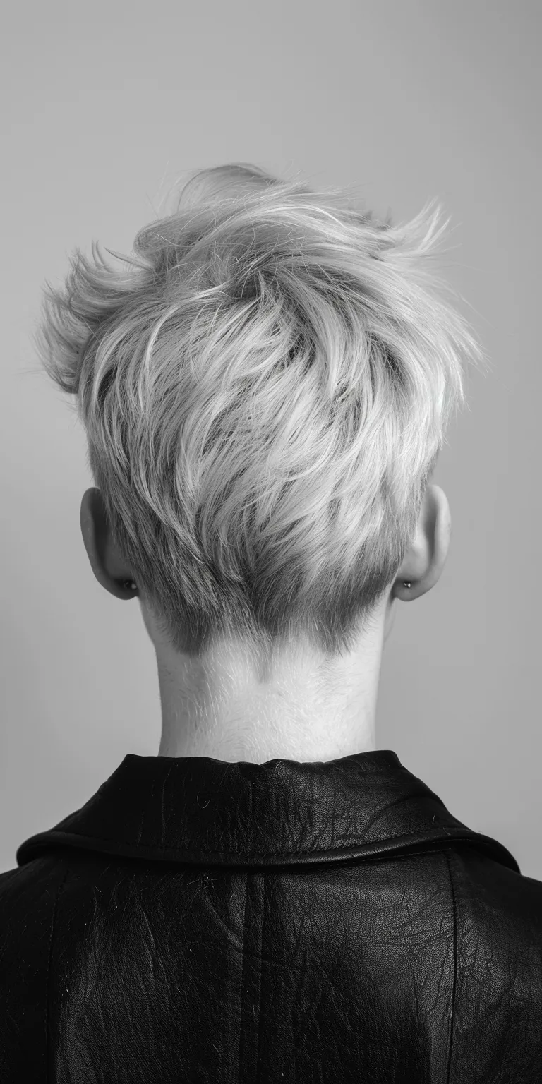 short grey hairstyles Asymmetric cut, Short brush Pompadour, Pixie Tonsure