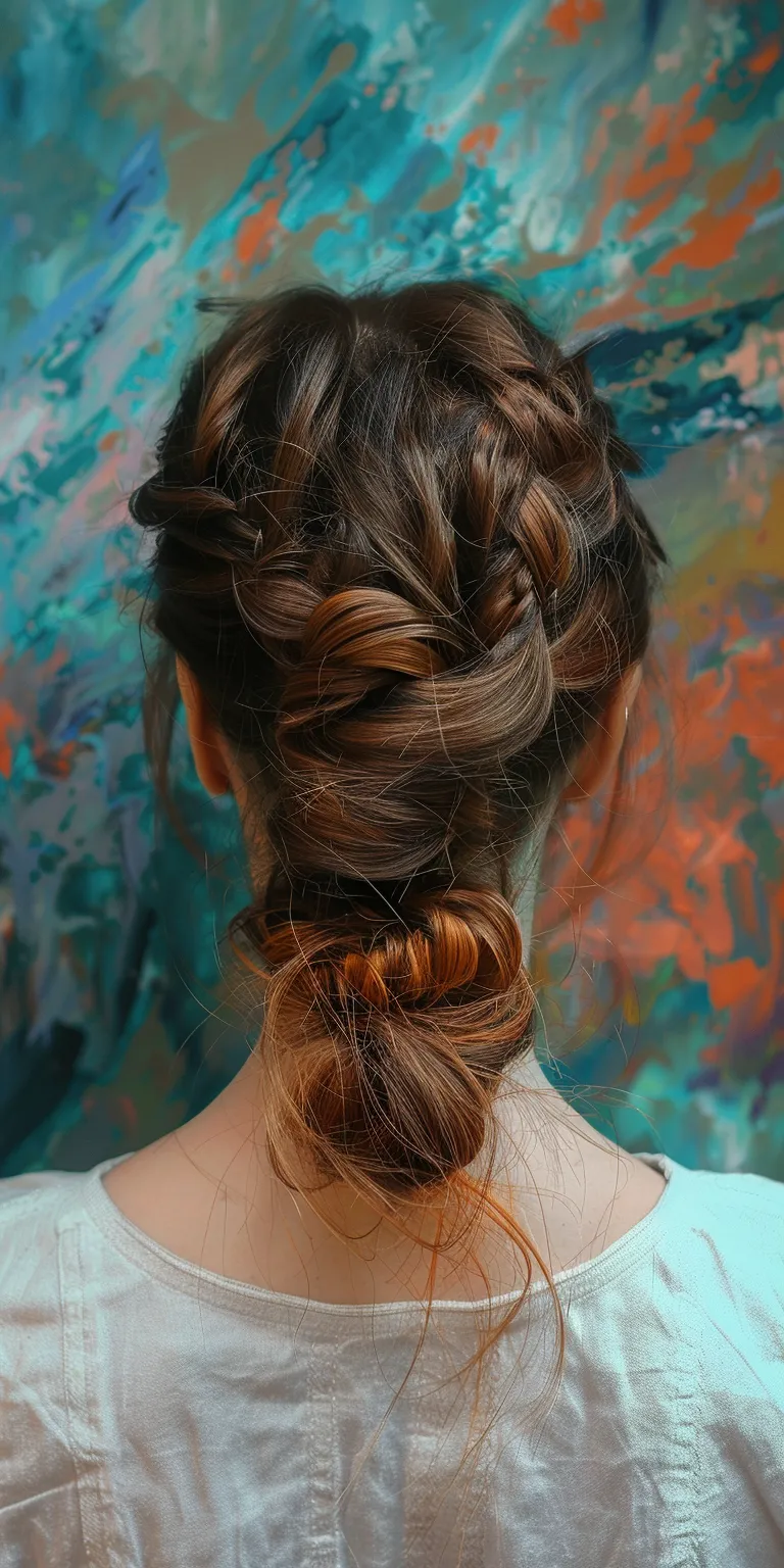 women hair styles Updo, Chignon, Milkmaid braid, French twist, braid