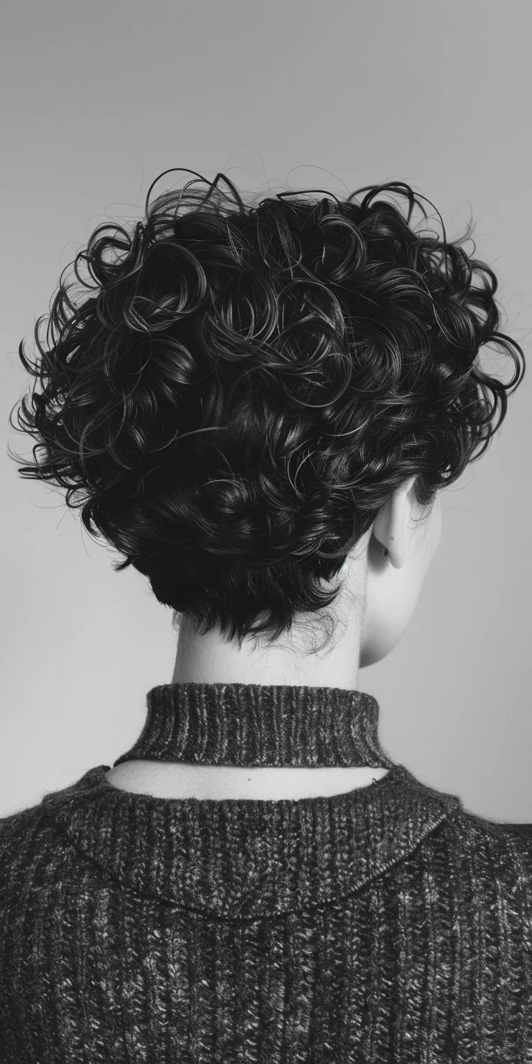 androgynous hairstyles Asymmetric cut, Digital perm, Short brush Pixie Updo