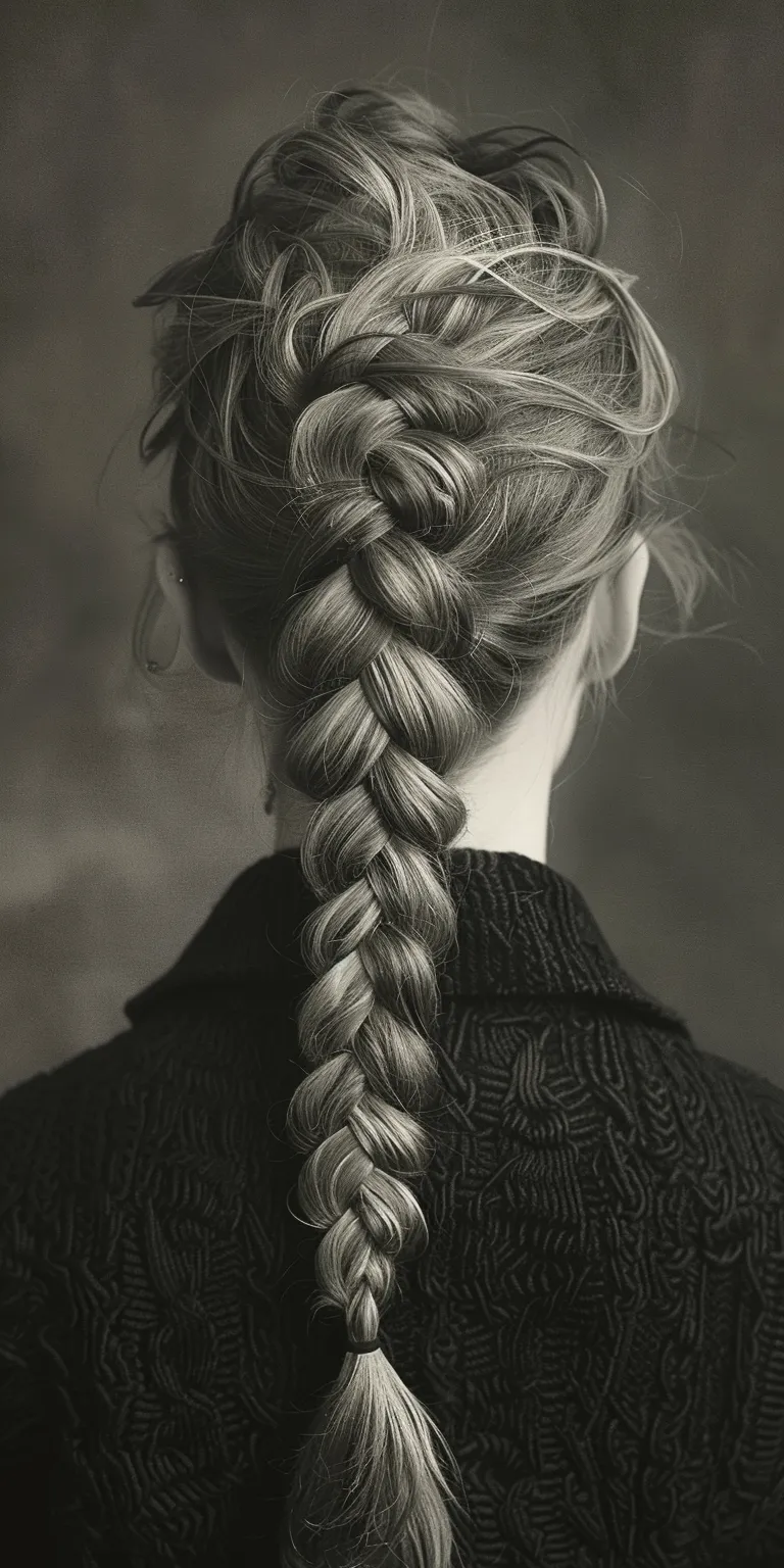 side braid hairstyle French braid, Braid, Waterfall braids, Milkmaid twist