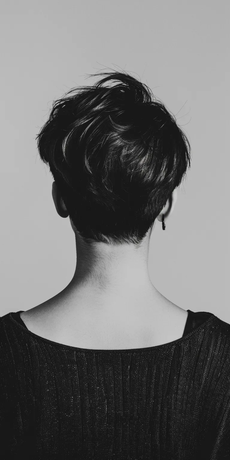 short black hairstyles Chignon, Updo, Asymmetric cut, Pixie French twist