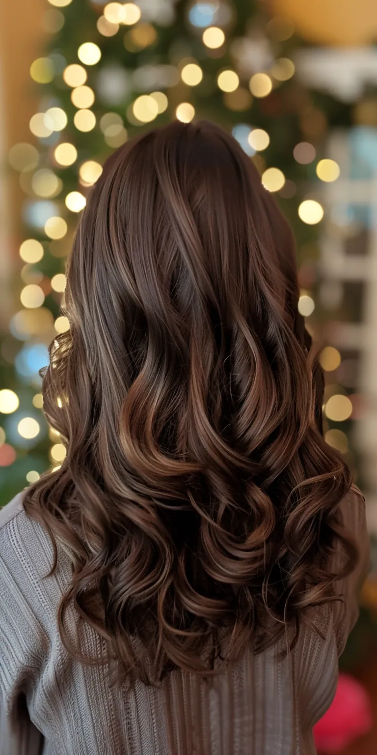 holiday hairstyles Layered hair, Digital perm, Mermaid Ringlets, Long hair