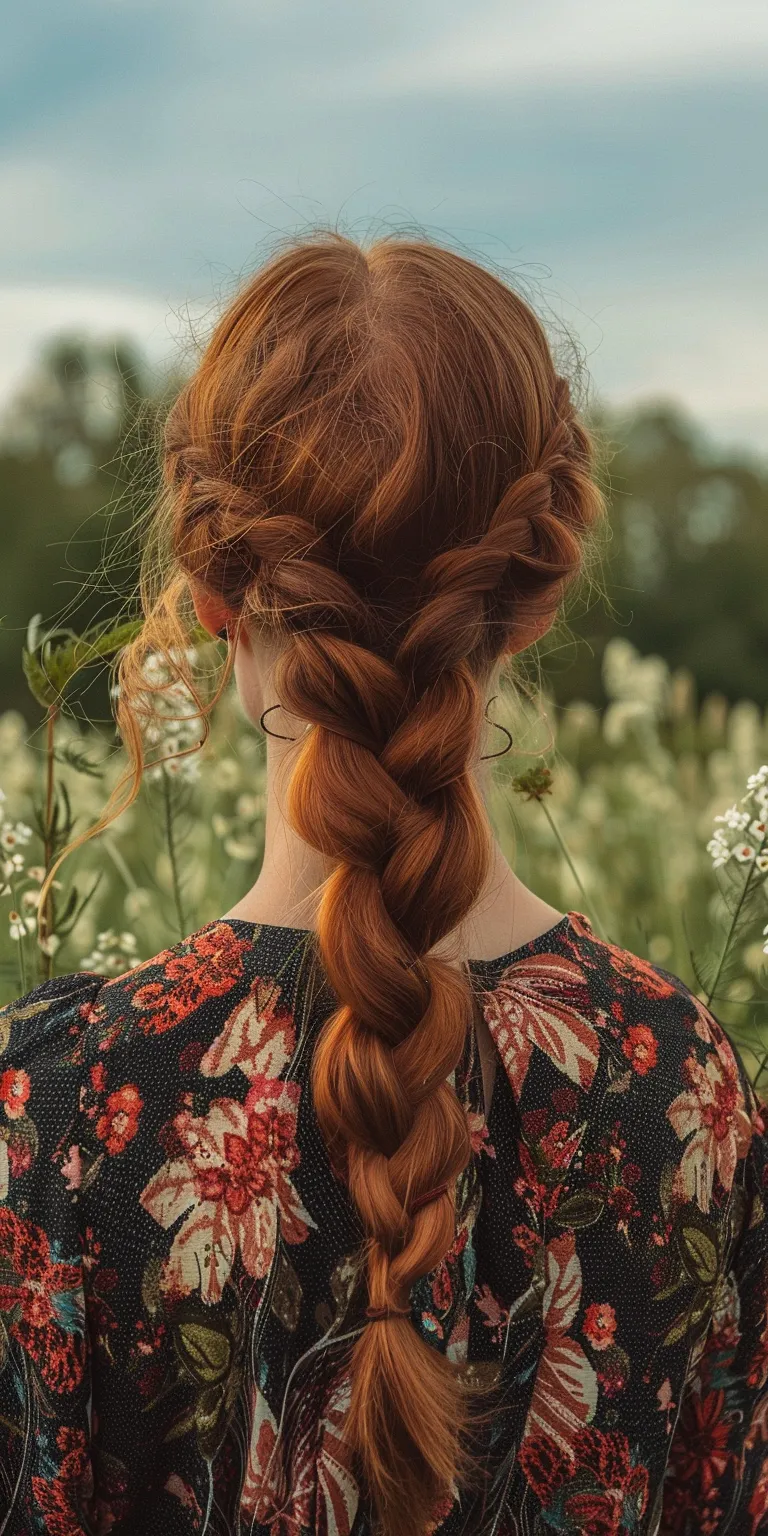 bohemian hairstyles Milkmaid braid, Boho braids, Braid, French Updo