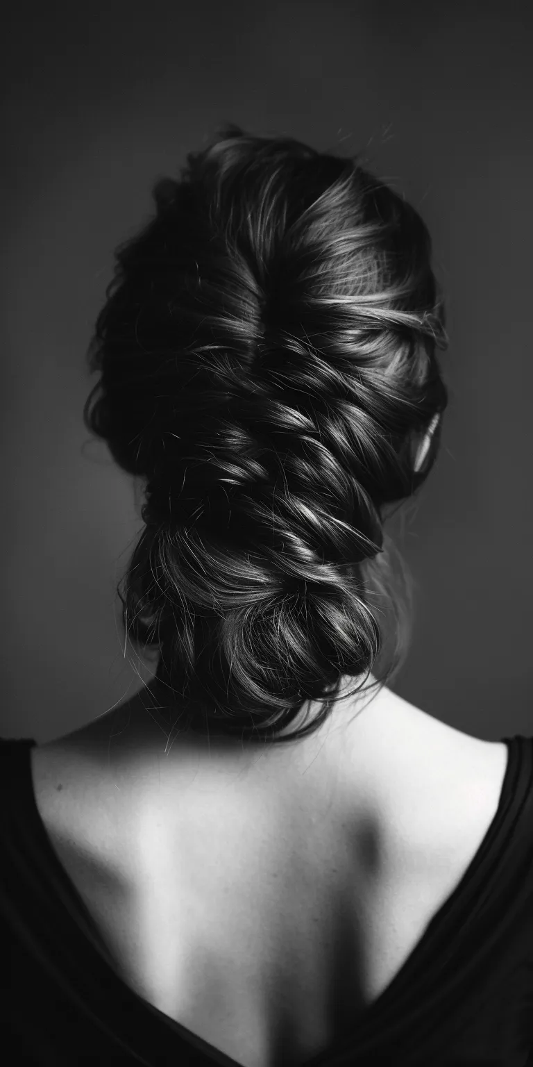 updo hairstyles for long hair Waterfall braids, Chignon, French braid, Updo, Milkmaid braid