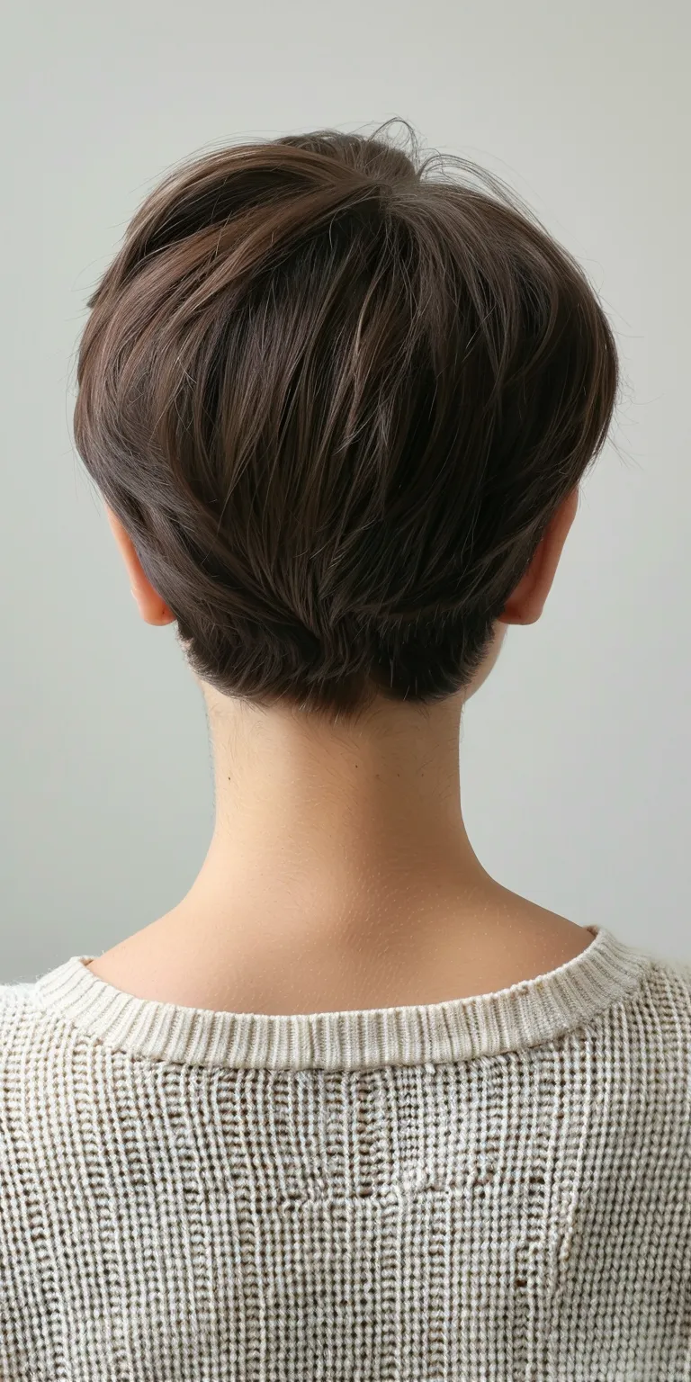 short haircuts for round faces Asymmetric cut, Japanese women's hairstyles, Chignon, French twist, Updo