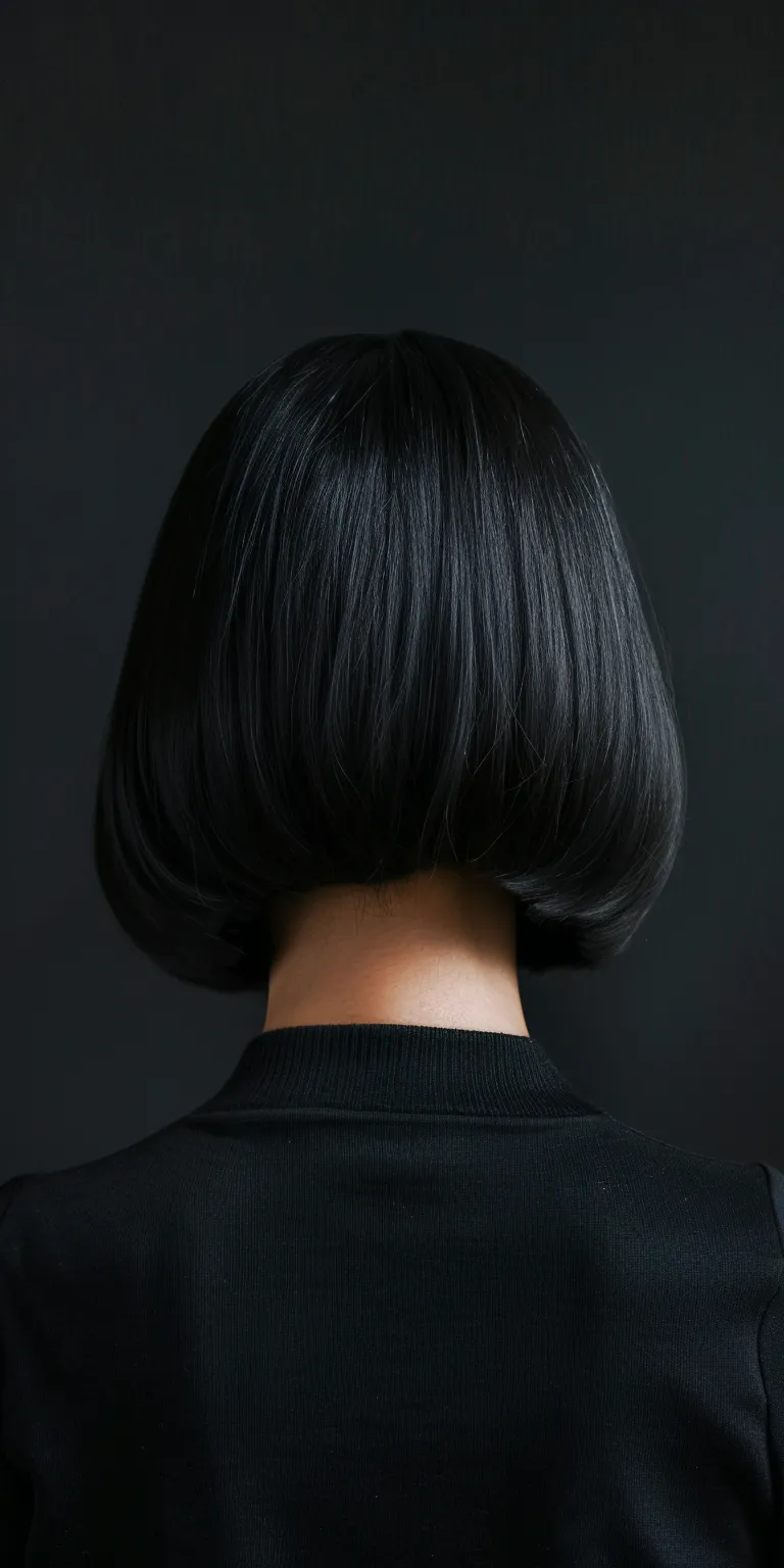 short bob hairstyles Asymmetric cut, Bob Japanese women's hairstyles, Chignon, Short brush cut