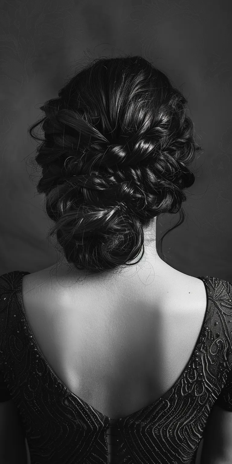 formal hair styles Chignon, Updo, Milkmaid braid, Finger wave, Ringlets