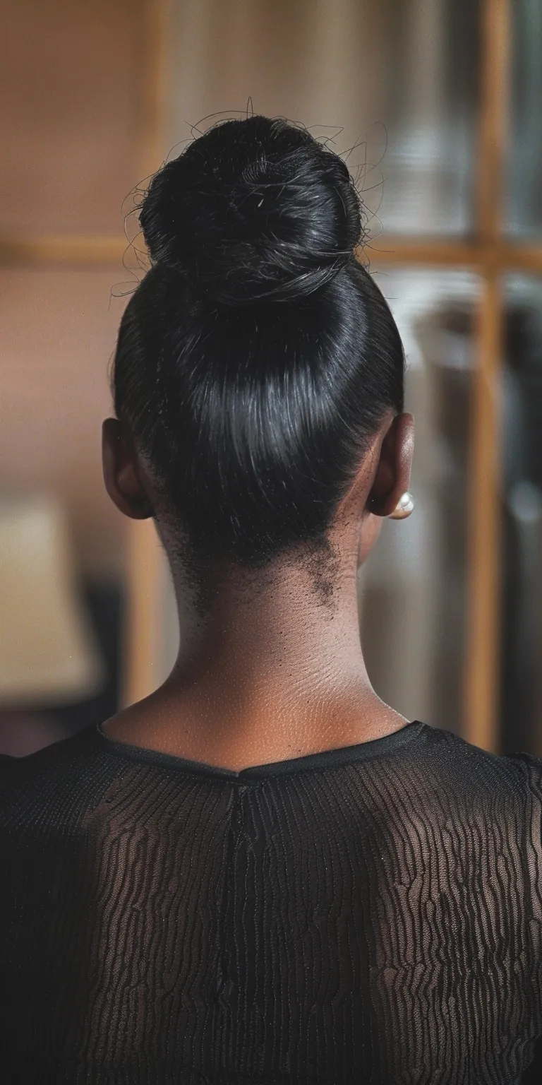 slick back bun Chignon, Updo, French twist, Finger wave, Ponytail