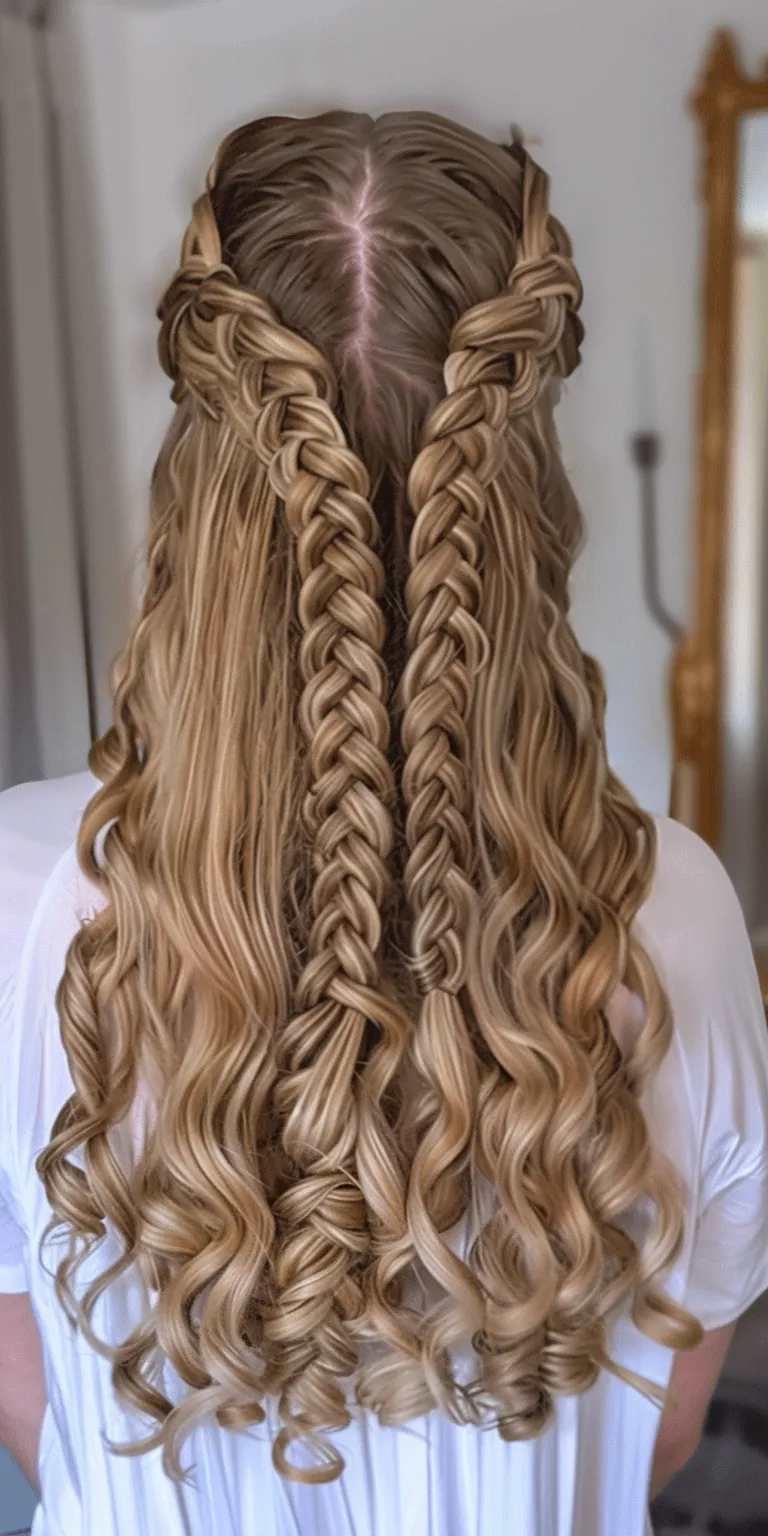 blonde box braids Waterfall braids, Boho Hair crimping, Braid, French braid