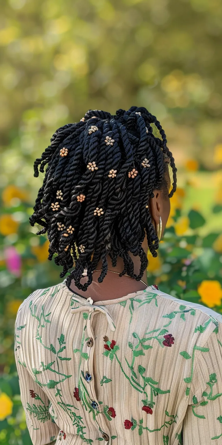 crochet locs Crochet braids, Hair twists, Digital perm, Boho Waterfall braids