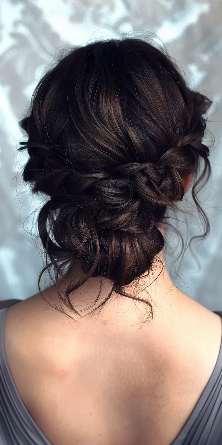 hairstyles for homecoming Updo, Chignon, Waterfall braids, Milkmaid braid, French braid