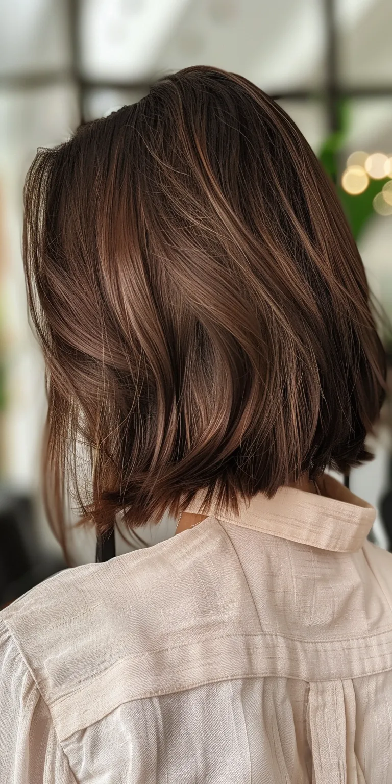 hairstyles for fine hair Asymmetric cut, Layered hair, Bob Professional Short brush cut